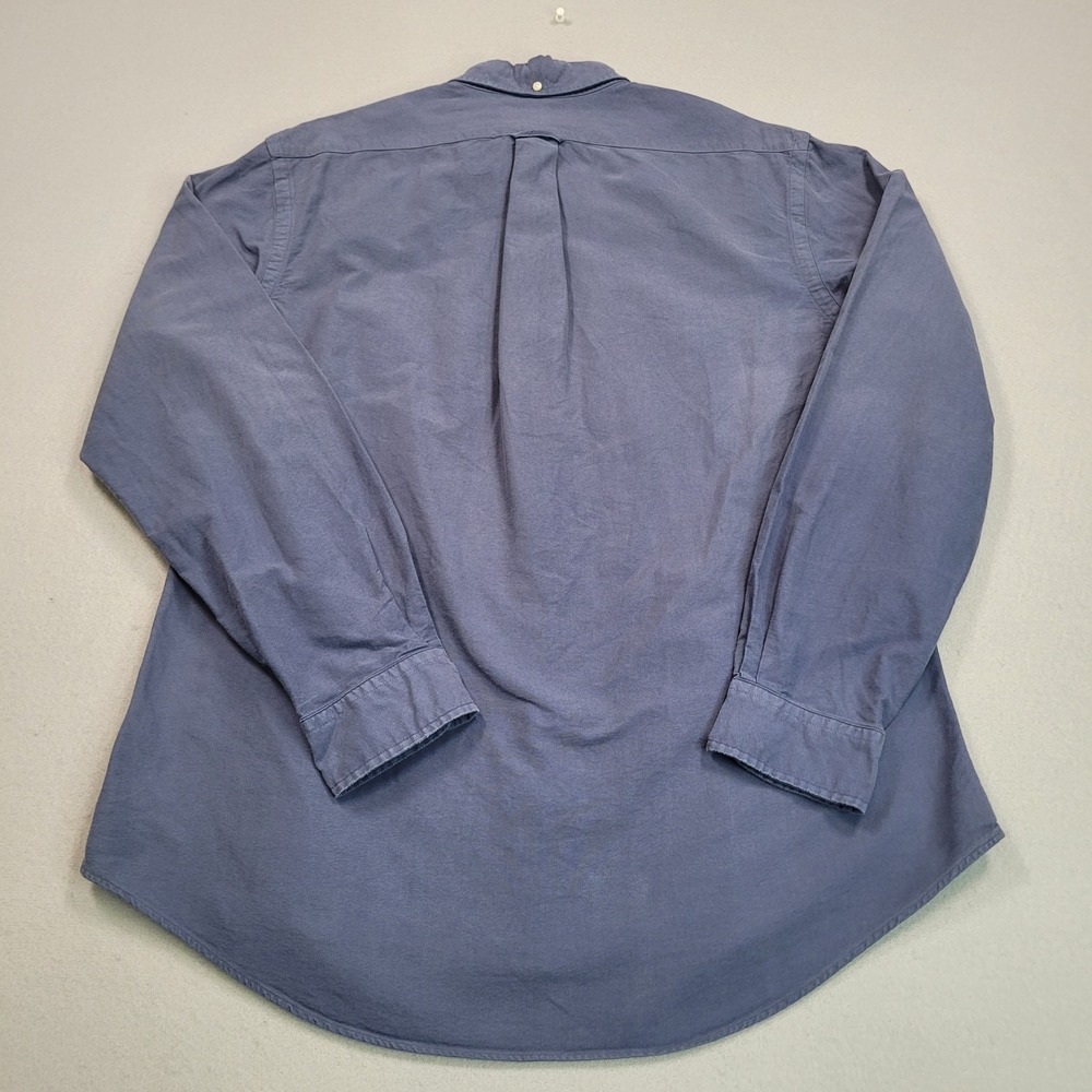 Ralph Lauren Mens Custom Fit Oxford Button Down Shirt Large Blue Long Sleeve - Picture 2 of 9